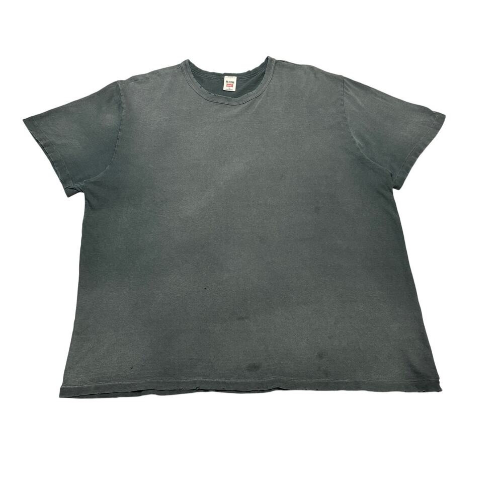 RE/DONE Hanes Short Sleeve Classic Tee Shirt Men's XL Sun Faded Black Retro